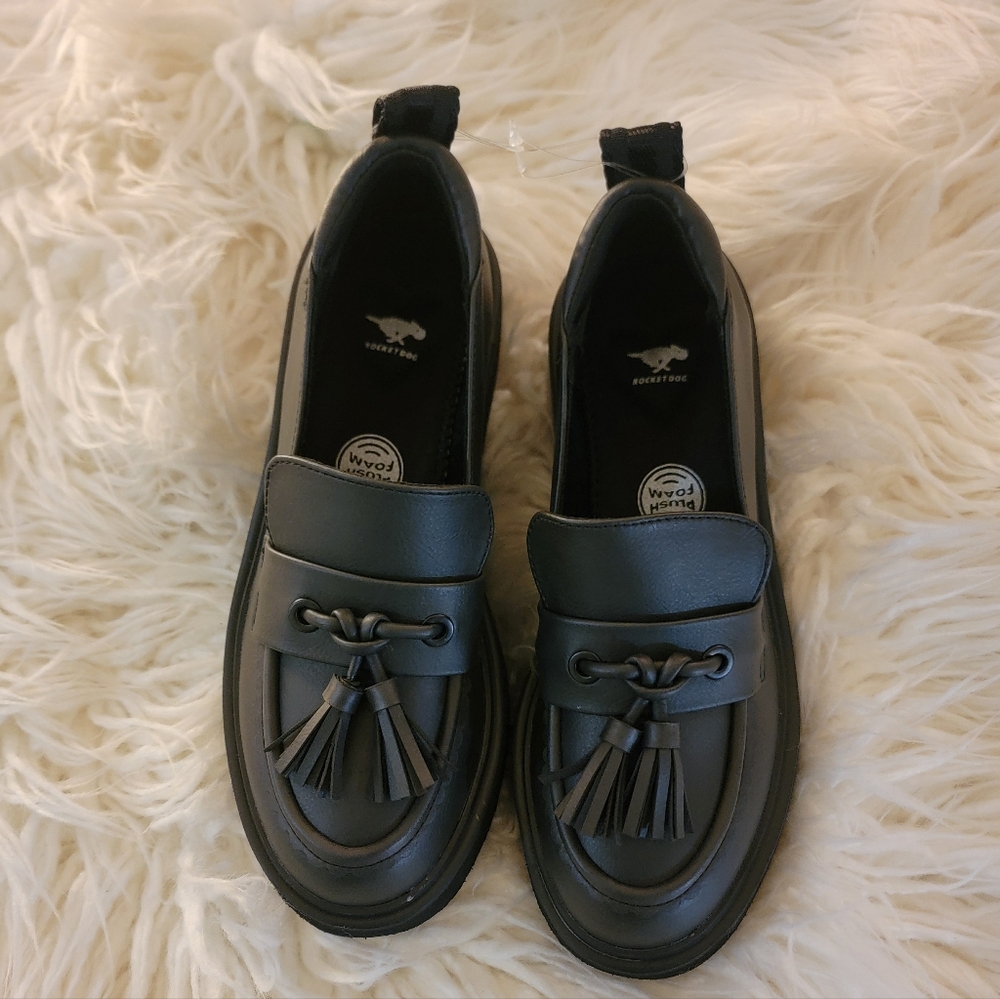 🆕️👞Rocket Dog Harper Women's Platform Loafers - Black, Sz 9 - Picture 7 of 10